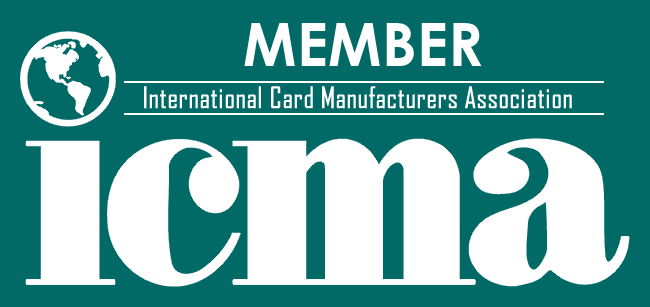 Member of ICMA, the  International Card Manufacturers Association